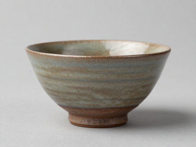 乐烧茶碗鉴赏,登窑粗陶泥肌理实验,探寻手作古韵之美
