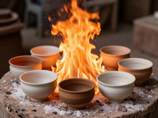 盐烧陶瓷器皿制作，火候如何决定最终质感？