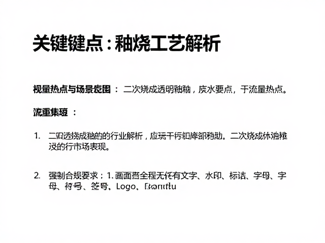 流量热点与行业趋势:透明釉的市场表现