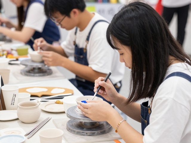 沉浸式陶瓷彩绘体验:泥土与色彩的对话