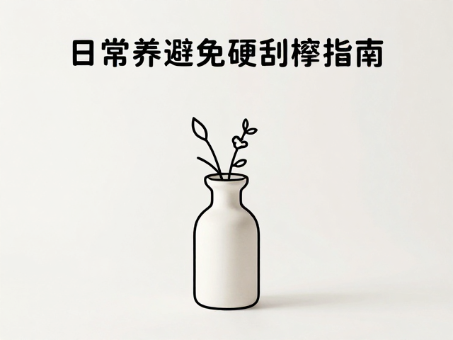 简约花器搭配简笔图案,日常保养避免硬物刮擦指南