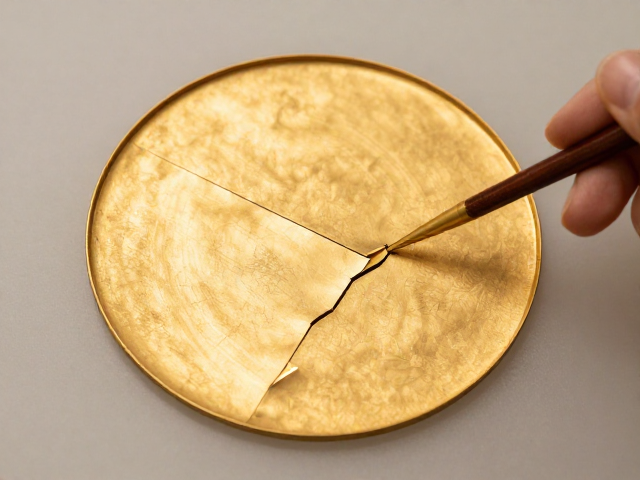 金缮修复技术详解，如何用金缮装饰修复完美呈现断裂之美