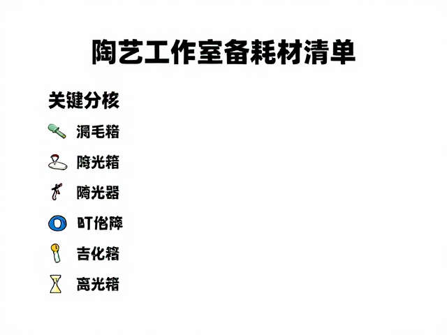 陶艺工作室常备耗材清单，喷釉枪选购与使用指南