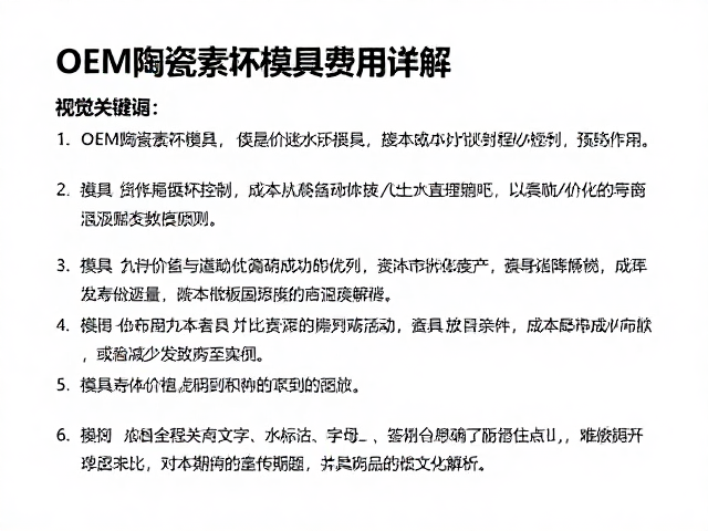 模具寿命周期与长期成本控制的逻辑