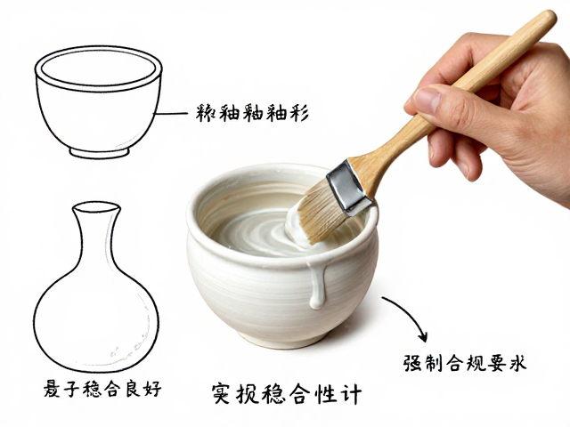手绘图案练习,如何掌握刷釉技巧,实现胎釉结合良好