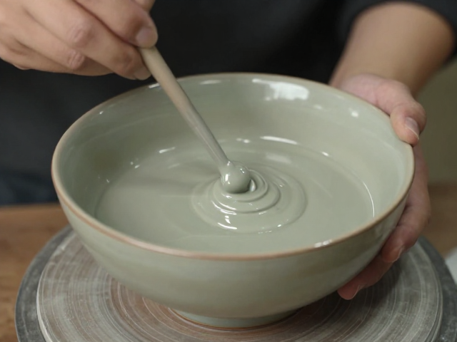 施釉厚度的临界控制与视觉呈现