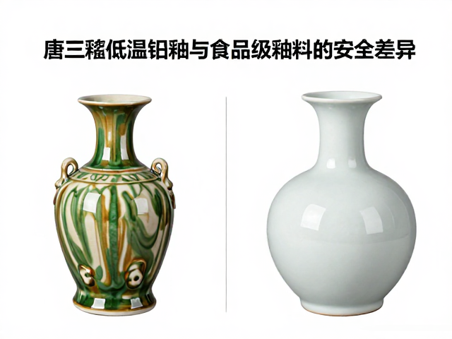 花器摆件选购指南，揭秘唐三彩低温铅釉与食品级釉料的安全差异