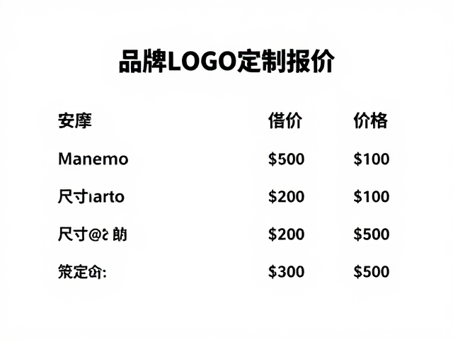 品牌LOGO定制报价,支持尺寸调整,按数量阶梯定价