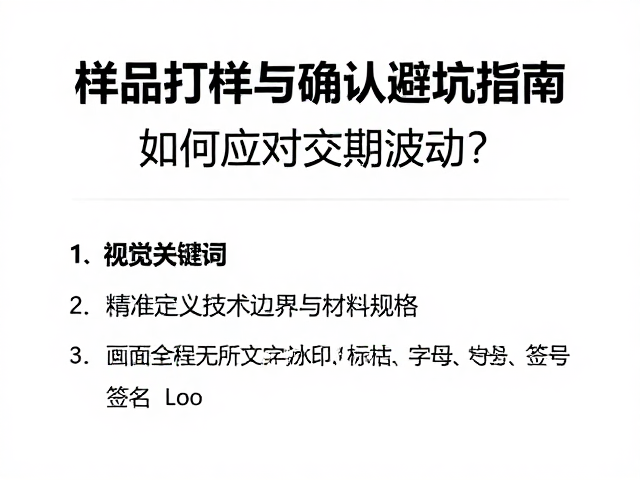 精准定义技术边界与材料规格