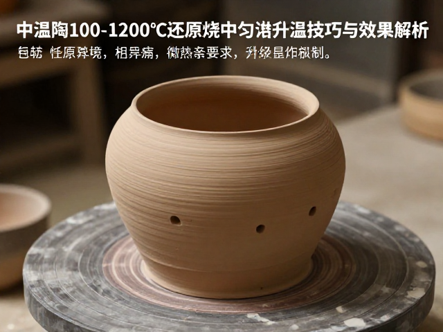中温陶1100-1200℃还原烧,中高温均匀升温技巧与效果解析