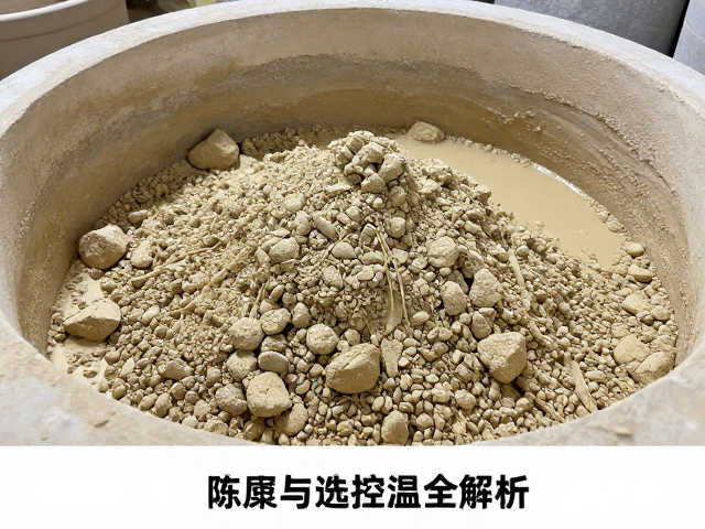 练泥陈腐:水分迁移与胶体稳定的化学酝酿