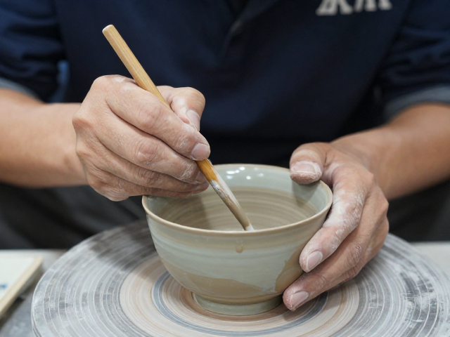 胎釉结合的自然肌理
