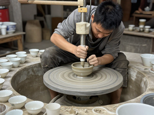 安徽祁门特色瓷茶具产区,机械抛光工艺赋能产地品牌打造