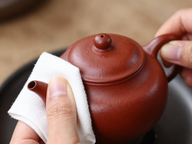 紫砂壶怎么洗?润茶后用软布擦拭,去垢提亮更养壶