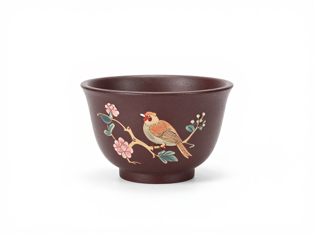 紫砂茶具唐代起源传说，花鸟纹品茗杯的历史沿革