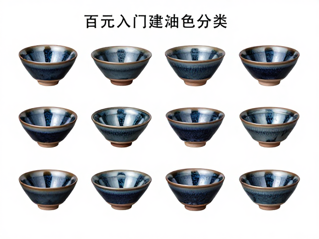 茶托材质与建盏釉色的视觉搭配原则