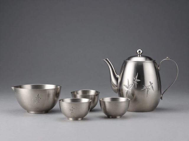 现代不锈钢茶具发展，手工匠人铸就梅兰竹菊东方雅韵