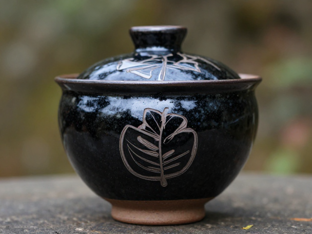 黑釉刻花的笔触与刀法