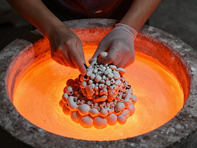 釉烧全流程:高温下的矿物重组与表面升华
