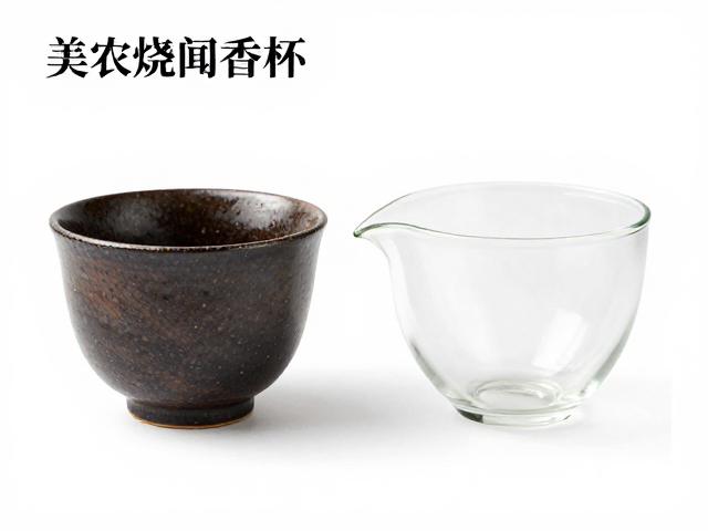 美浓烧闻香杯与玻璃茶杯区别，日本茶道茶具选购指南