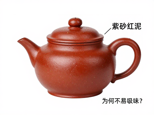 紫砂红泥的矿物特性与色泽表现