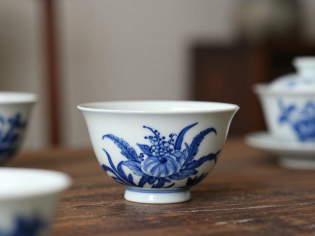 手绘技艺:釉下五彩与青花的艺术表达