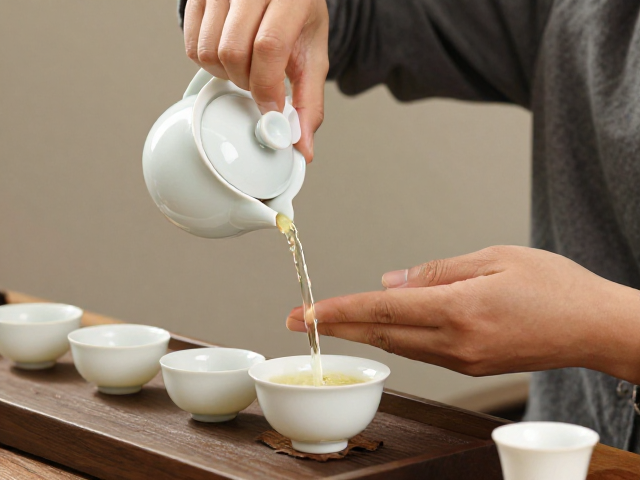 斟茶动作中的力学细节与防烫技巧