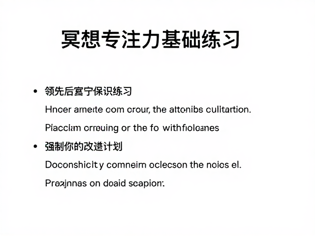 冥想专注力基础练习，领先后保守策略，制定你的改进计划