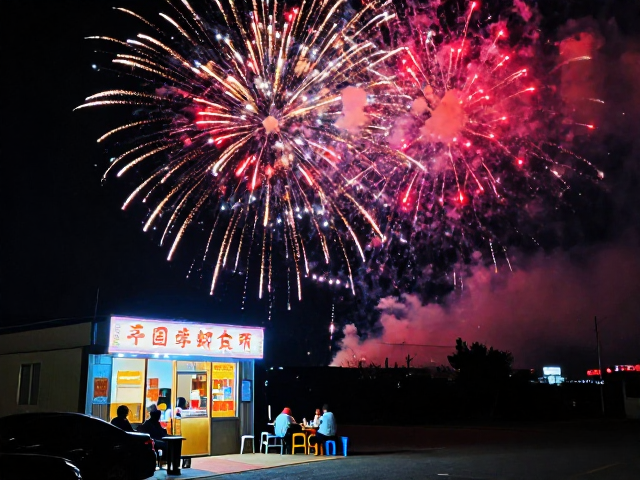 高饱和烟火夜景,路边小店里的治愈瞬间,随手拍都出片