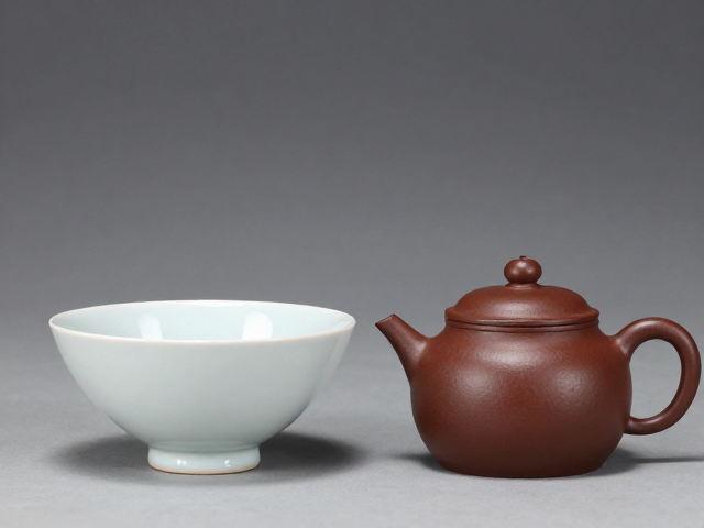 材质对话:瓷与陶的茶道哲学分野
