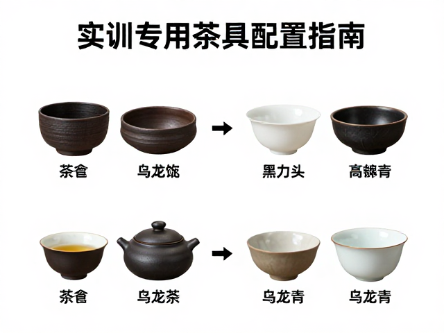 乌龙茶类茶具搭配与茶荷使用规范