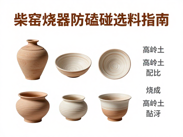 柴窑烧制瓷器防磕碰选料指南，高岭土配比与烧成技巧