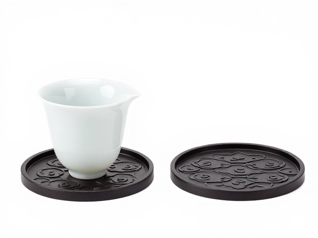 公道杯搭配杯承怎么选？祥云纹隔热垫提升茶道质感