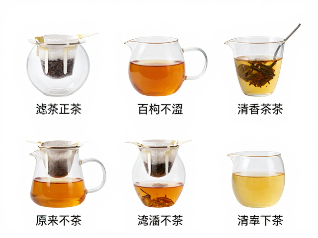 不同茶类在玻璃壶中的滤网纸使用策略