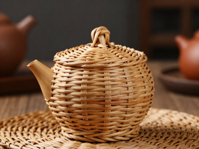 柳编茶器:自然肌理与东方审美的交融
