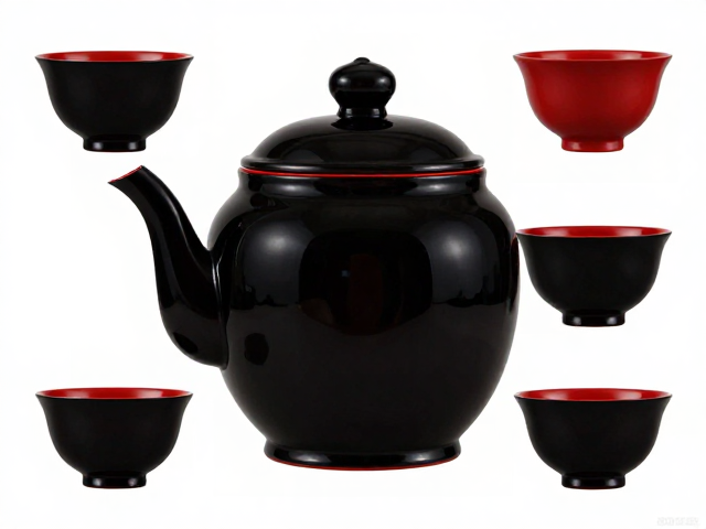 黑漆红漆茶具器型解析，装饰性强，本色清漆更显雅致
