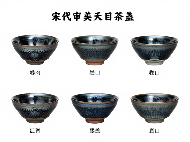 卷口与直口建盏的独特风貌