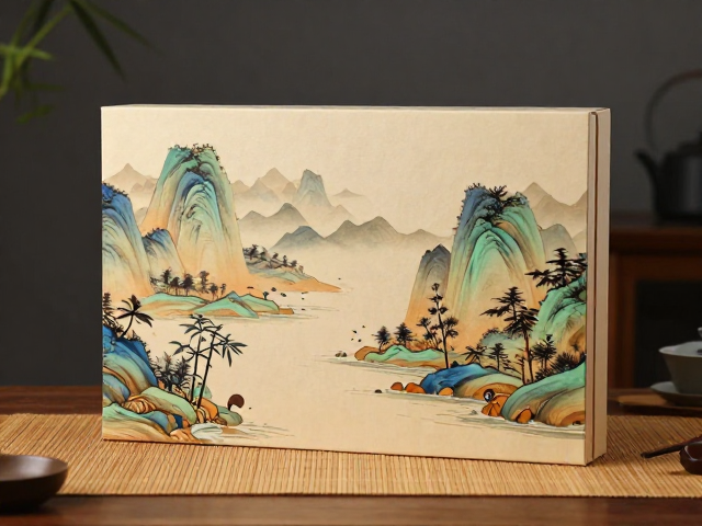 茶席竹选礼指南:山水纹雅致设计,赠友显品味