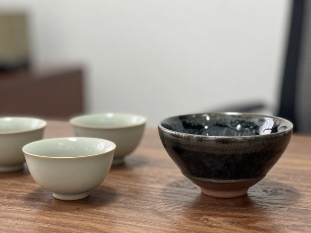 新中式茶具与建盏保养,办公室茶台避免长期浸泡指南
