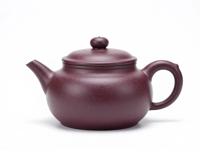 紫砂泥料配极简古风茶具,尽显文房气韵