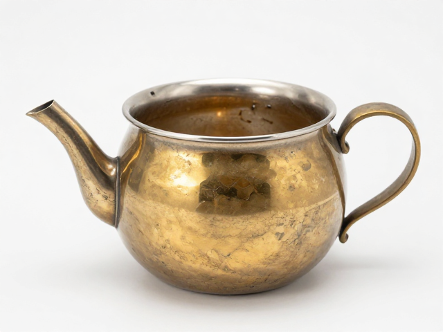 金属茶具抛光做旧与鎏金工艺，搭配茶汤过滤提升品饮质感