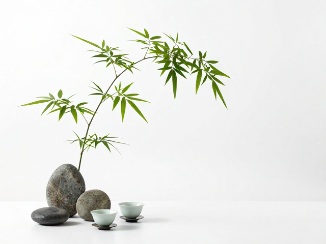 春日茶席的呼吸感:文竹的形态美学