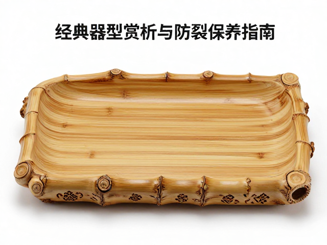 竹根雕茶盘的工艺渊源与经典器型美学