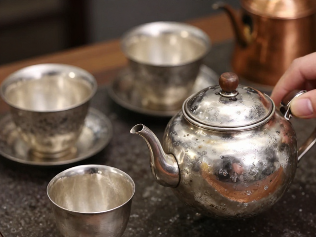 锡茶具表面镀银层的氧化机理与日常维护
