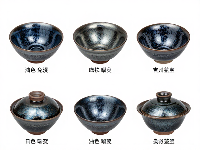 建盏釉色分类的核心逻辑与视觉特征