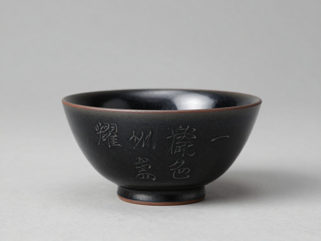 黑釉刻花的视觉张力与工艺逻辑