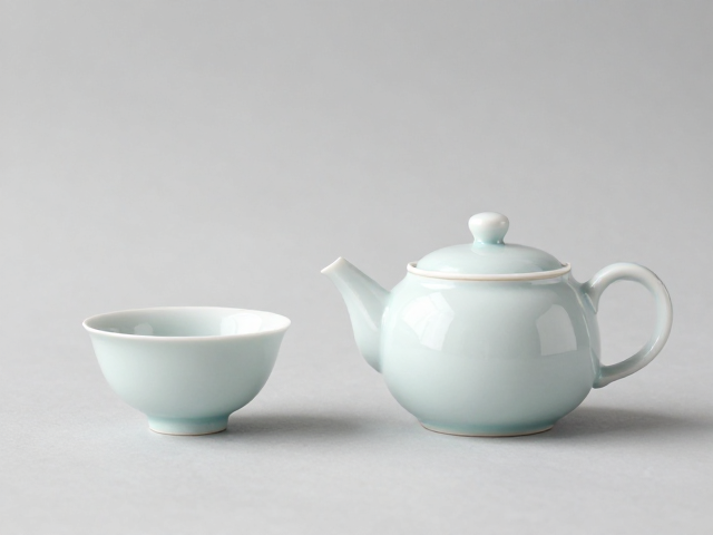 釉下彩便携茶具，艺术化设计，随时随地优雅泡茶
