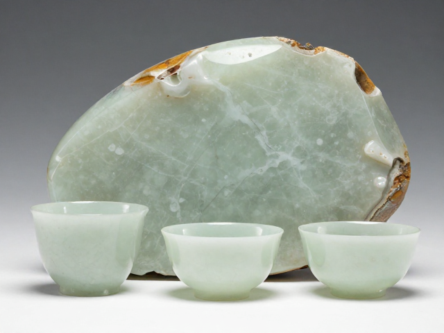 玉石茶具怎么选？揭秘选料鉴材与切割打磨抛光，独享材质纹理之美
