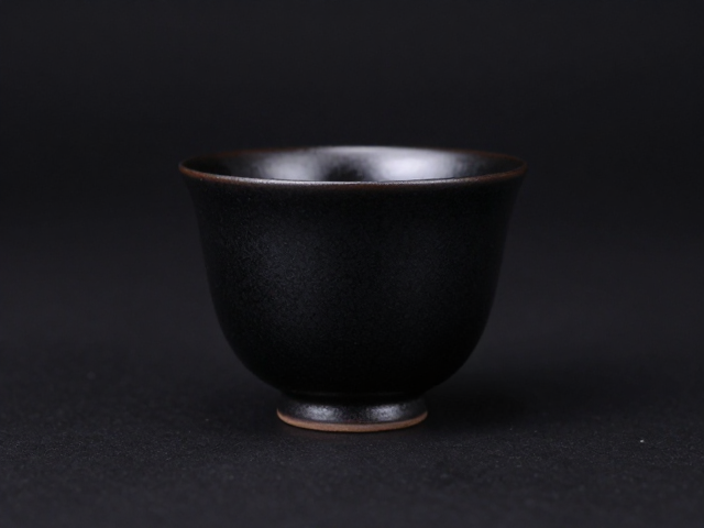 墨黑釉主人杯,古典茶具中的极致美学,品味东方雅韵