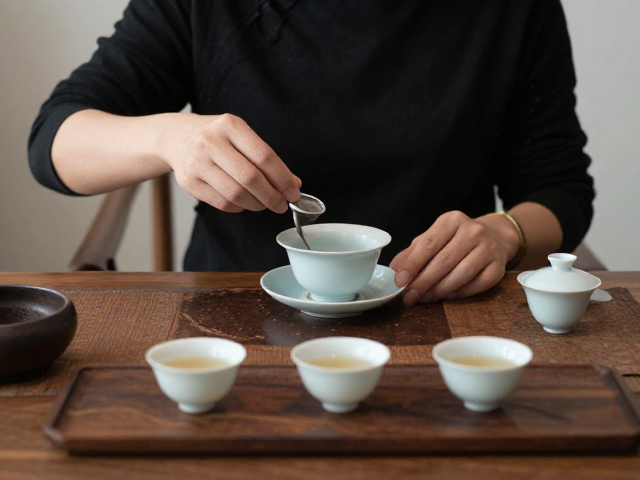 茶席空间布局与视觉平衡构建
